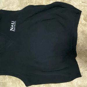 Black NAU football sweater vest